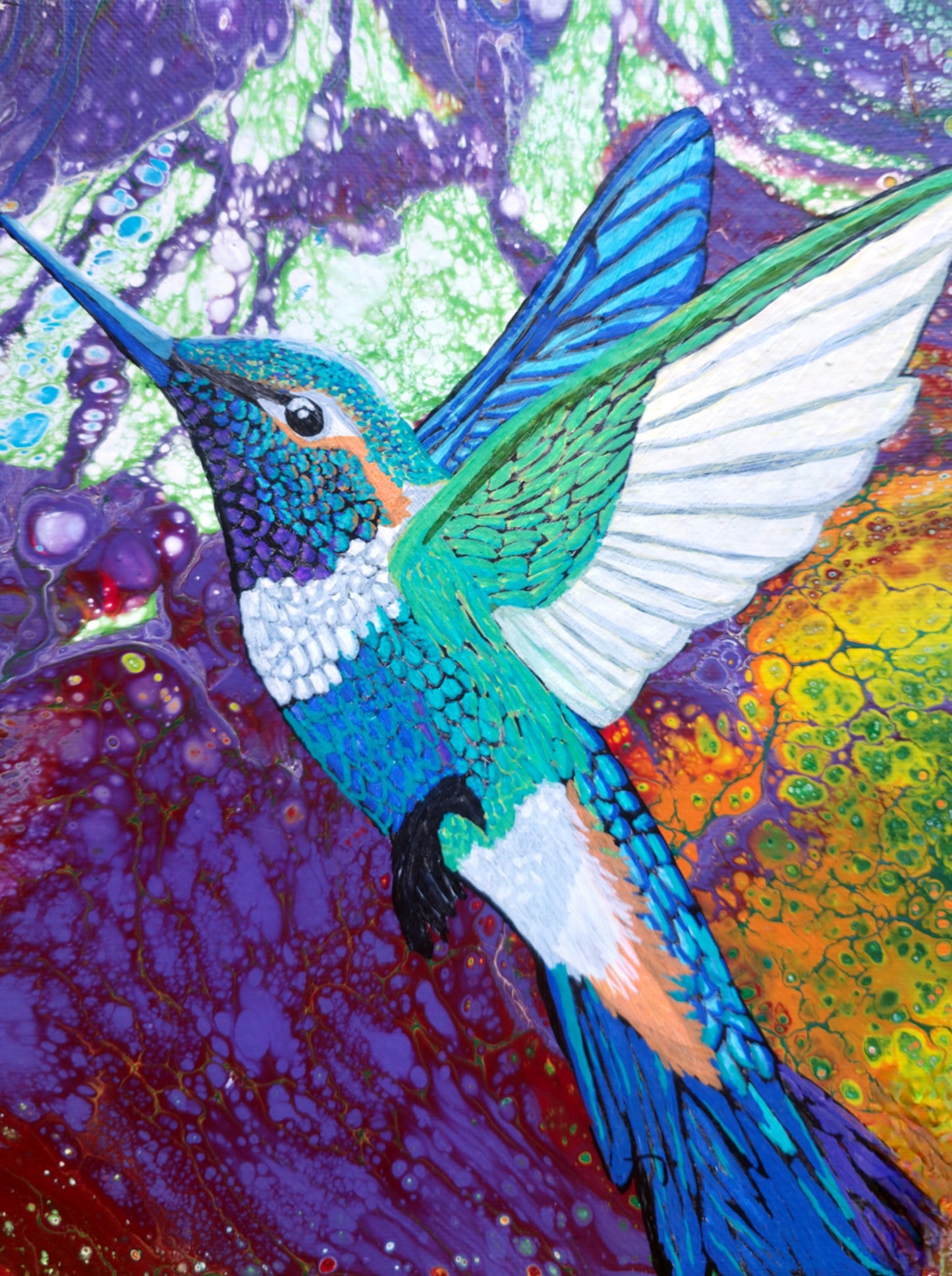 Hummingbird Song 8.5x11 Unframed Art Print