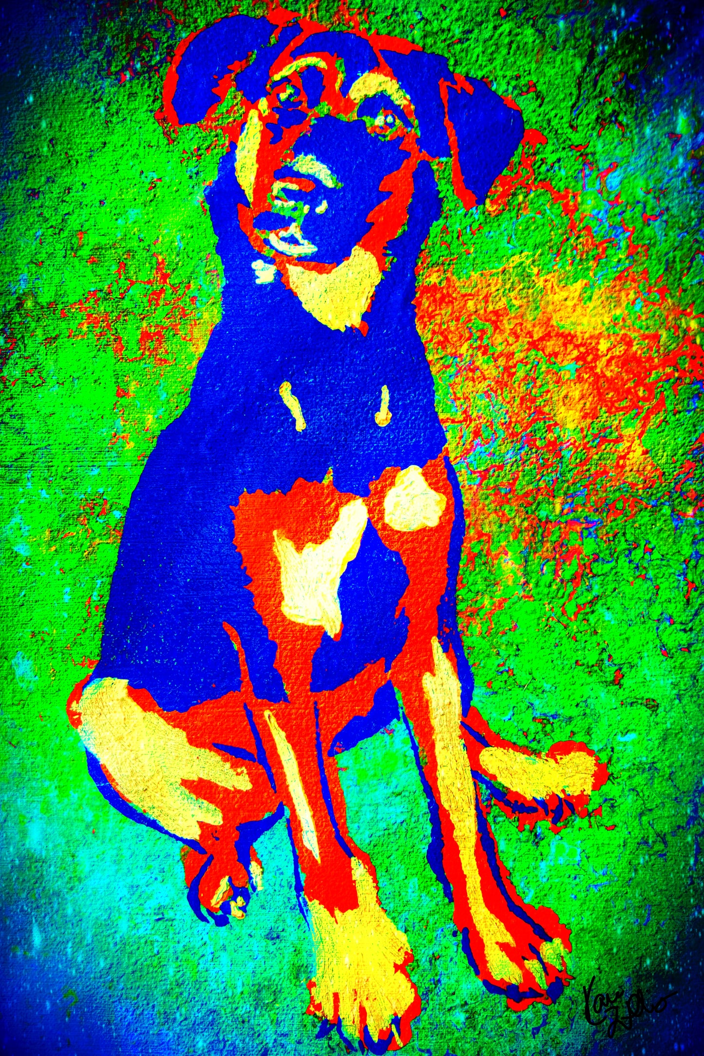 Blue Soka 8.5x11 Unframed Art Print