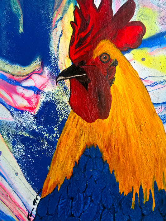 Rooster 8.5x11 Unframed Art Print