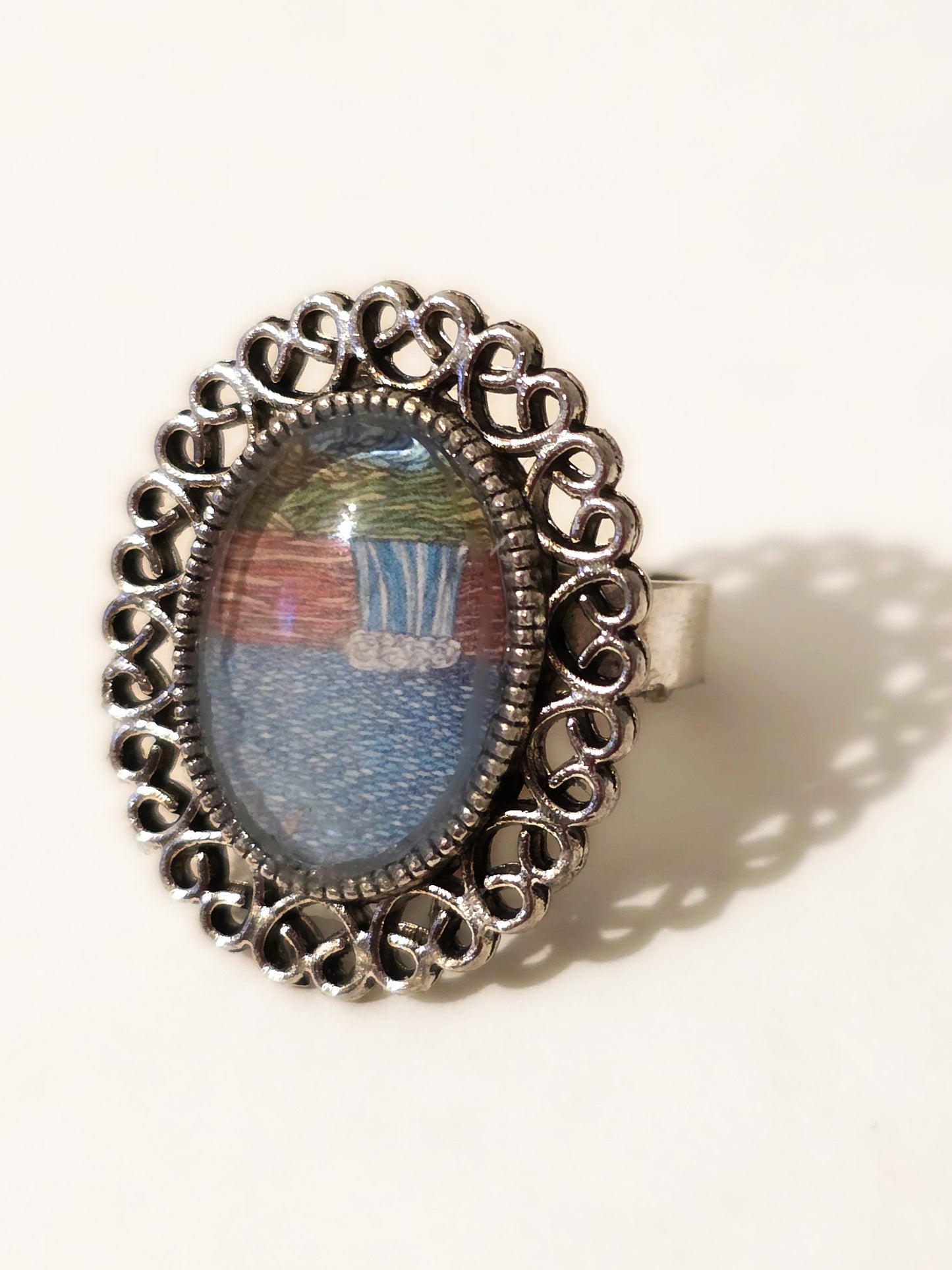 Handmade 76 Falls Cabochon Statement Ring | Lake Cumberland Jewelry