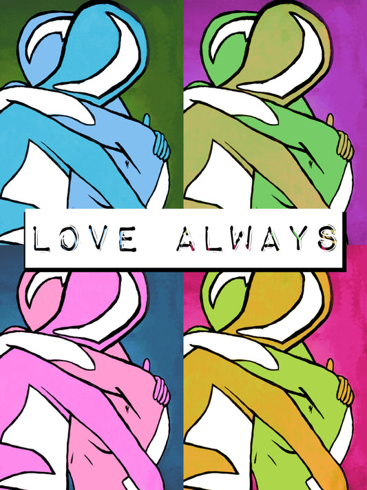 Love Always Pop Art 8.5x11 Unframed Art Print