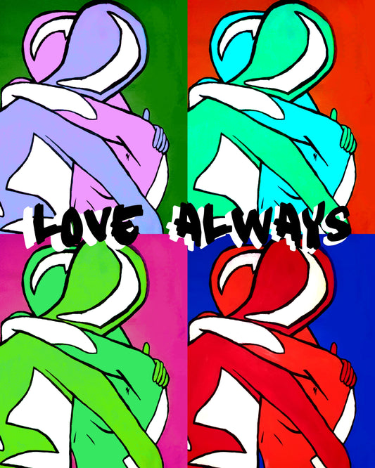 Love Always Pop Art II 8.5x11 Unframed Art Print