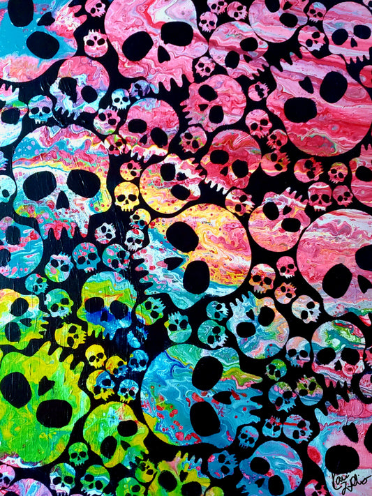 SkullCandy 8.5x11 Unframed Art Print