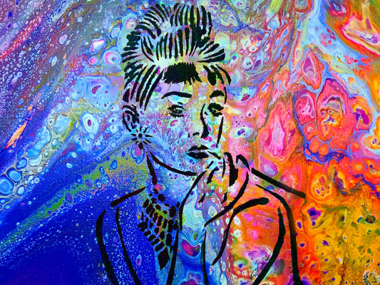 Audrey Paper Graffiti 8.5x11 Unframed Art Print
