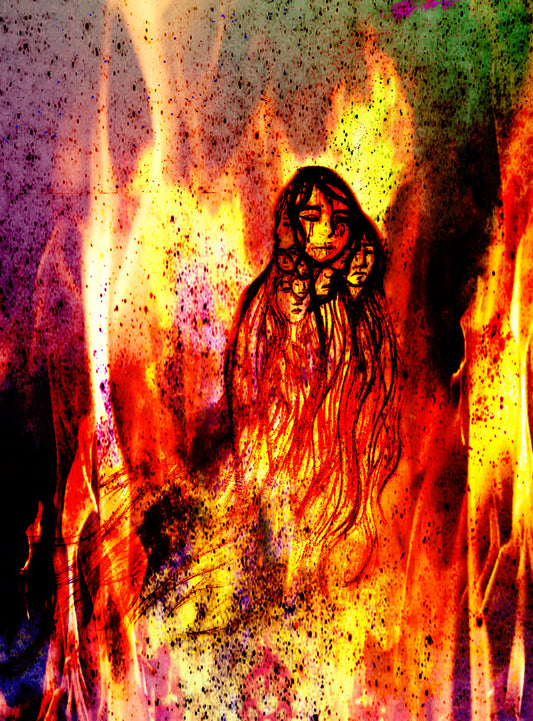 In Flames 8.5x11 Unframed Art Print