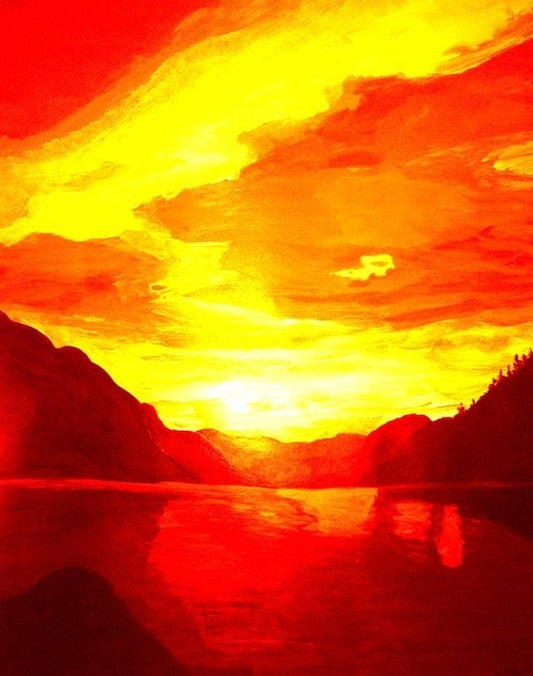 Sky Afire 8.5x11 Unframed Art Print