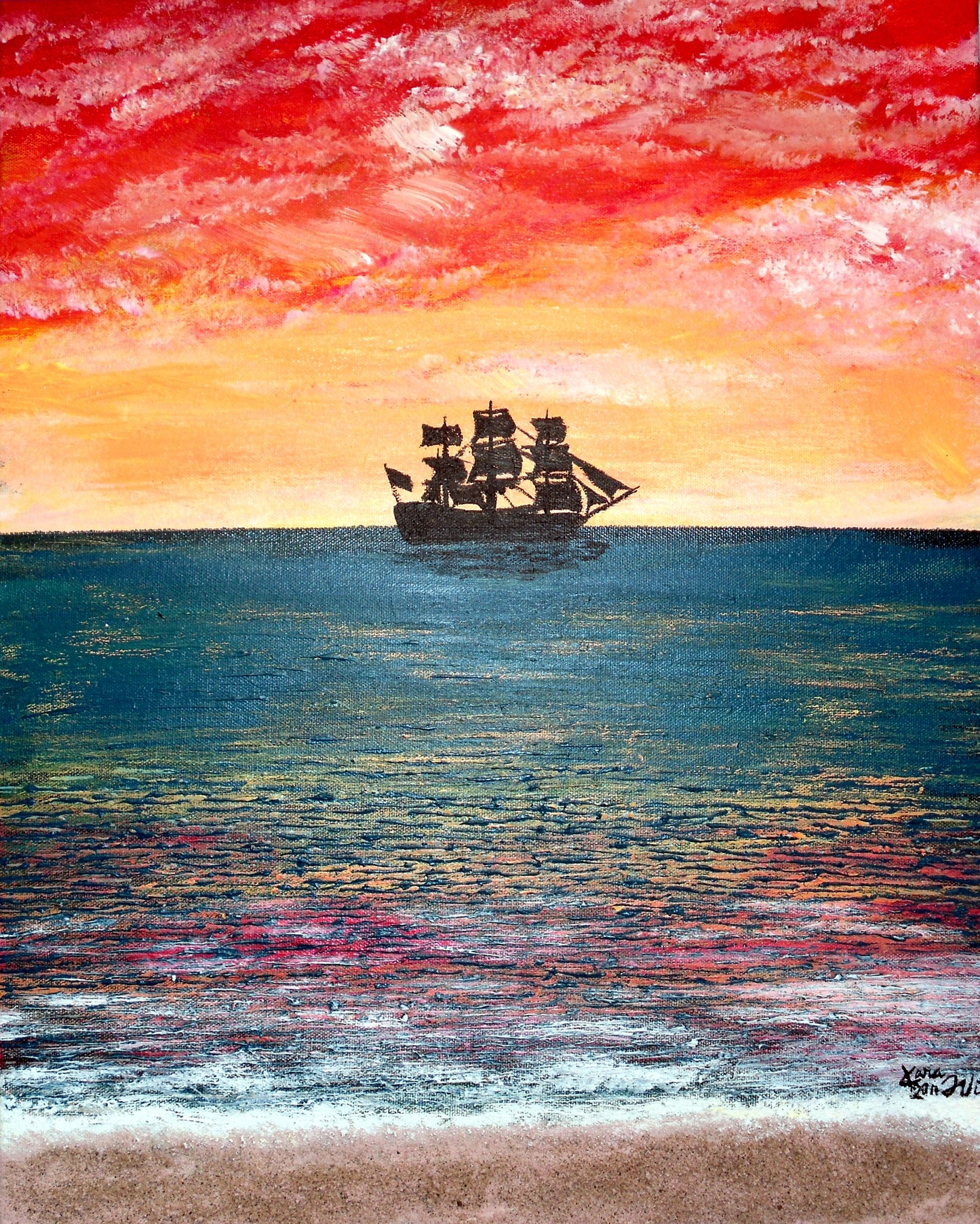 Into The Sunset 8.5x11 Unframed Art Print