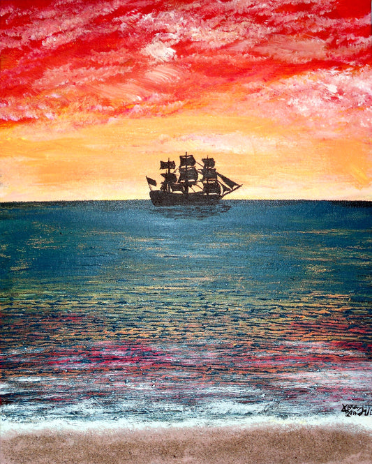 Into The Sunset 8.5x11 Unframed Art Print