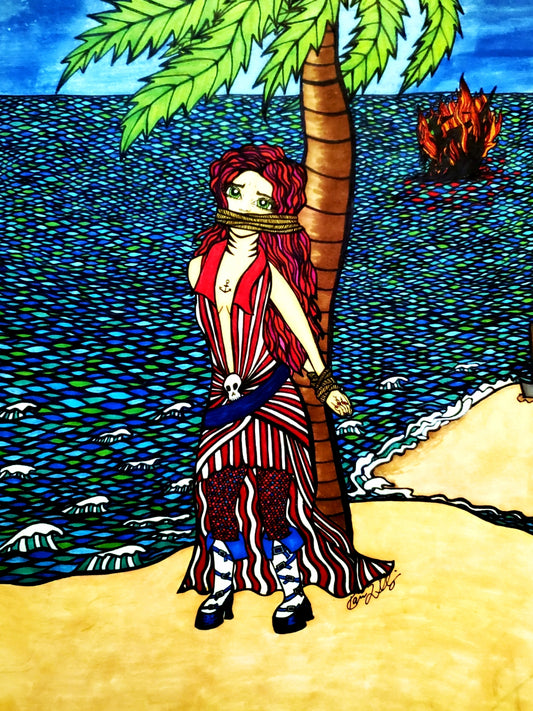 Pirate Princess 8.5x11 Unframed Art Print