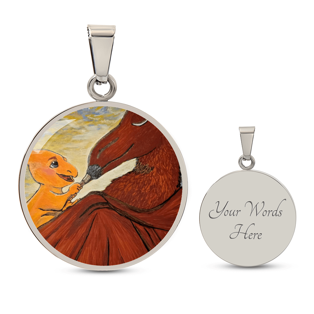 Borrowed Courage: Makeup with Mommy | Prehistoric Parents | Pterodactyls Luxury Keepsake Pendant