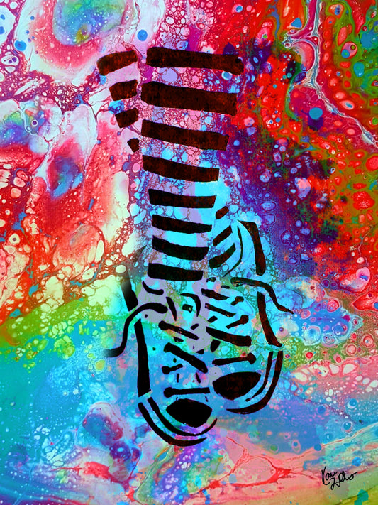 Sneaks & Stripes 8.5x11 Unframed Art Print