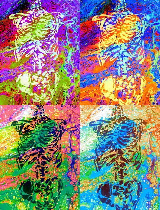 Ribcaged Pop Art 8.5x11 Unframed Art Print