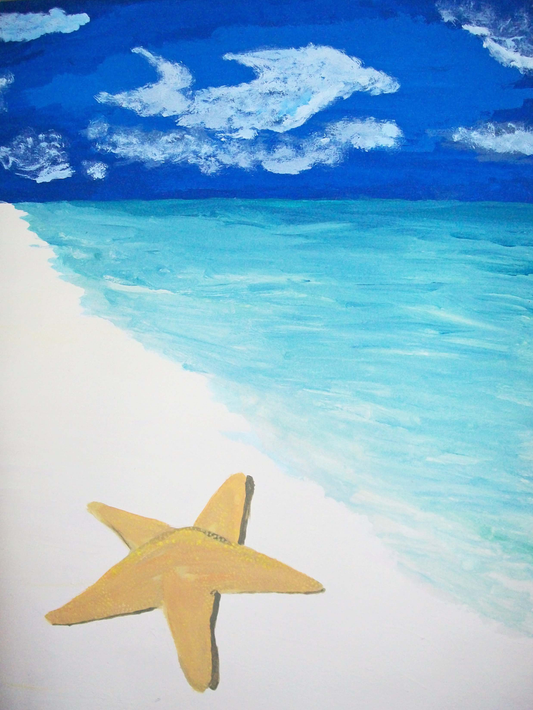 Dolphin Beach 8.5x11 Unframed Art Print